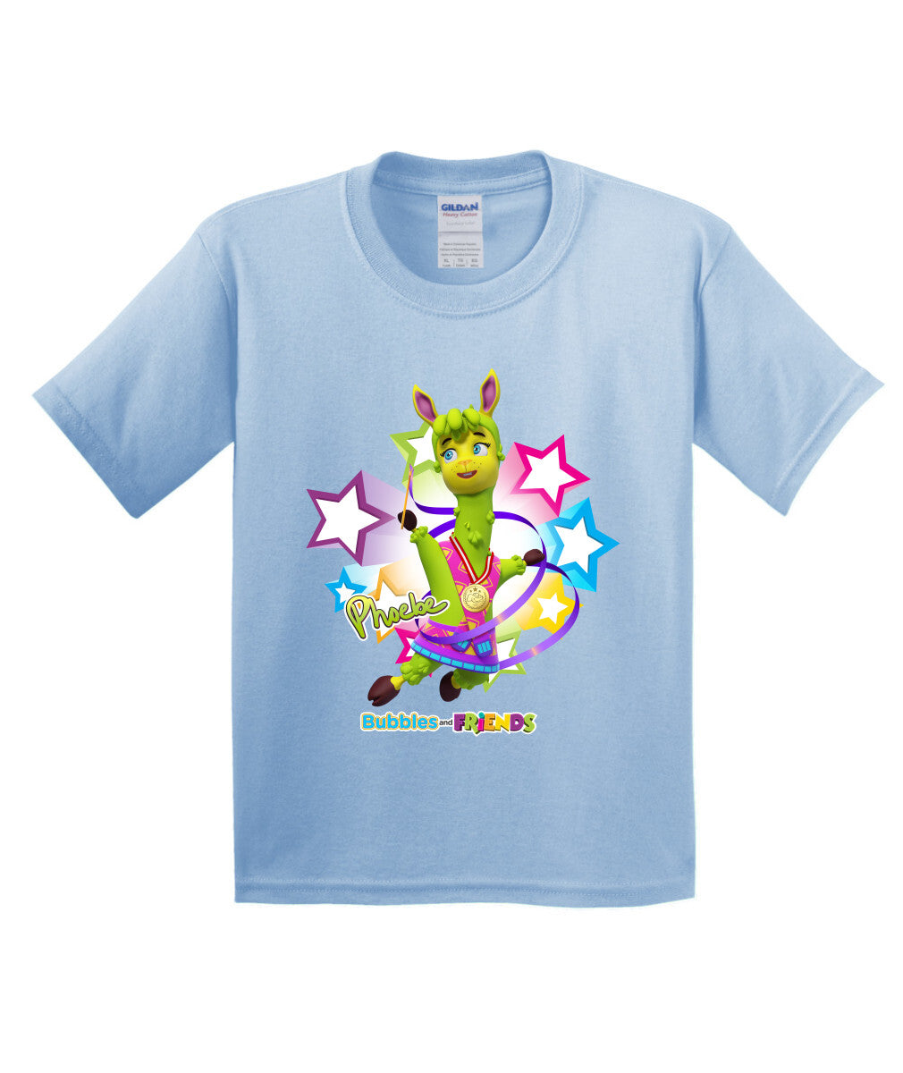 Bubbles and Friends - Summer Games Collection Gymnastics Phoebe Children T-Shirt