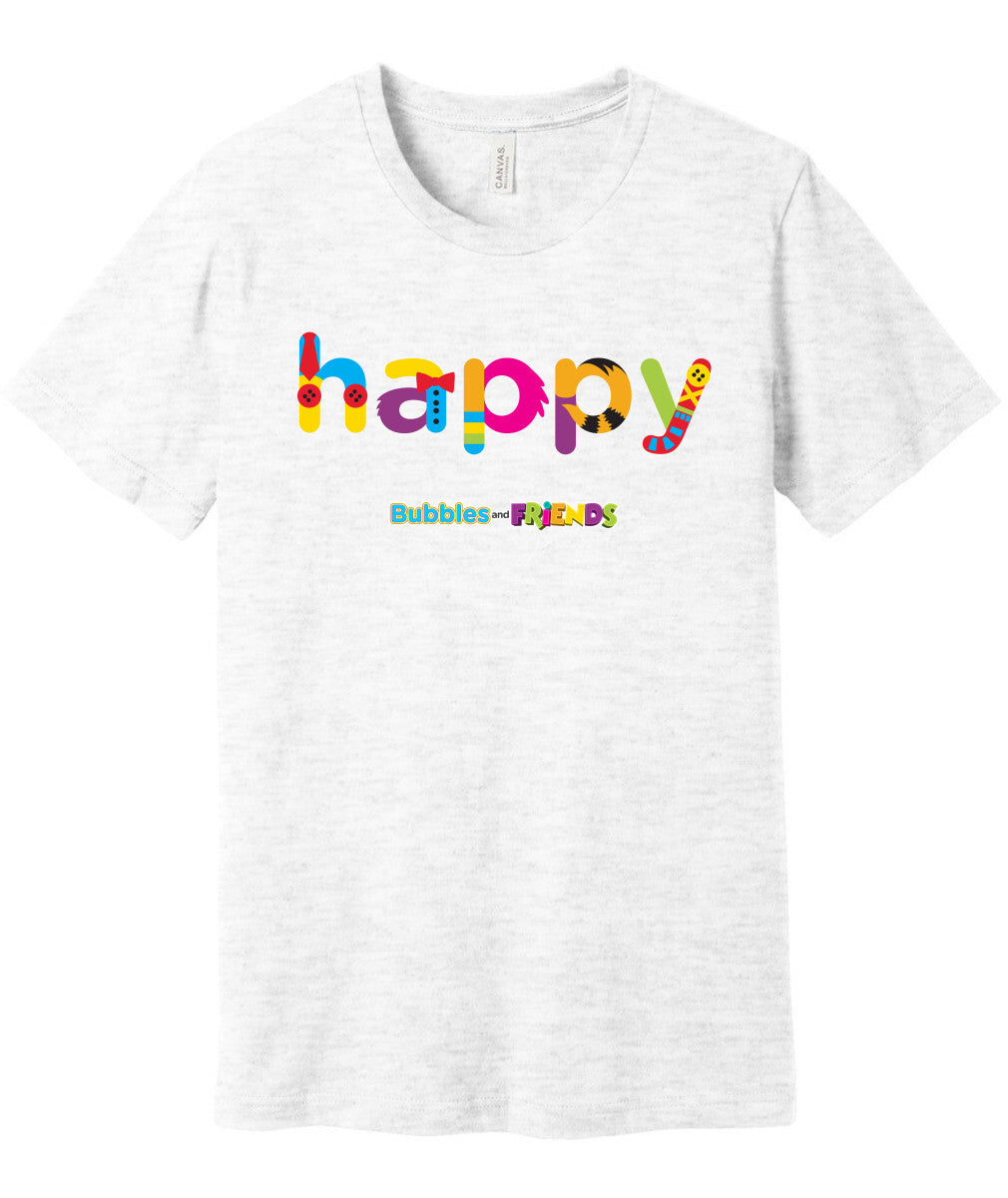 Bubbles and Friends - Happy Adult T-Shirt