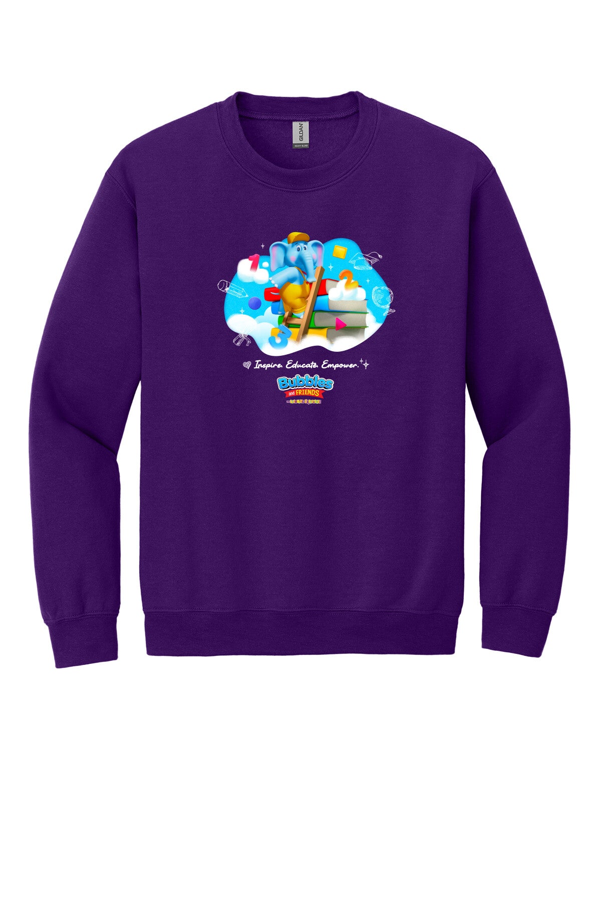 Bubbles & Friends Inspire Educate Empower Crewneck Sweatshirt