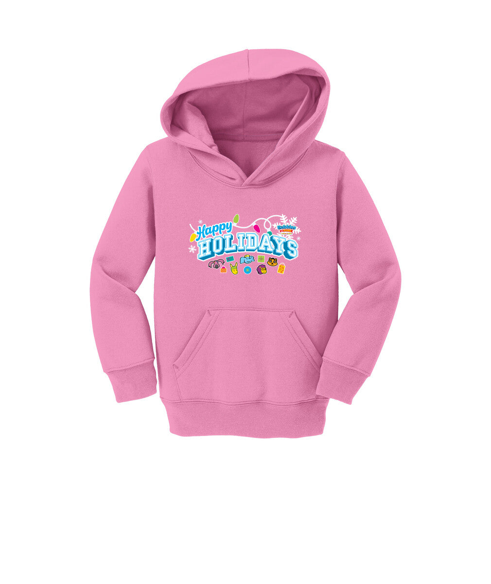 Bubbles & Friends Holiday Happy Holidays Toddler Fleece Hoodie
