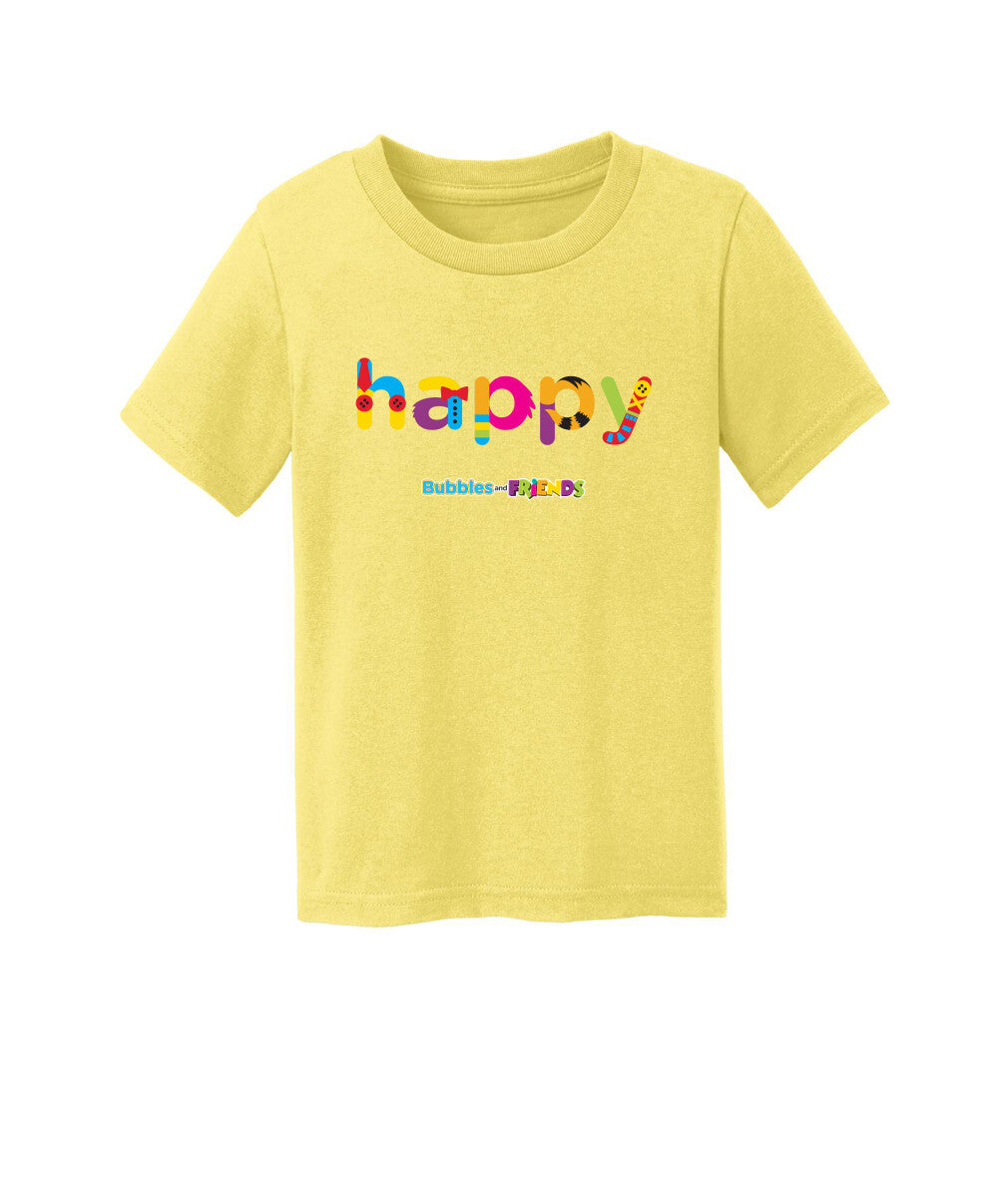 Bubbles and Friends - Happy Toddler T-Shirt