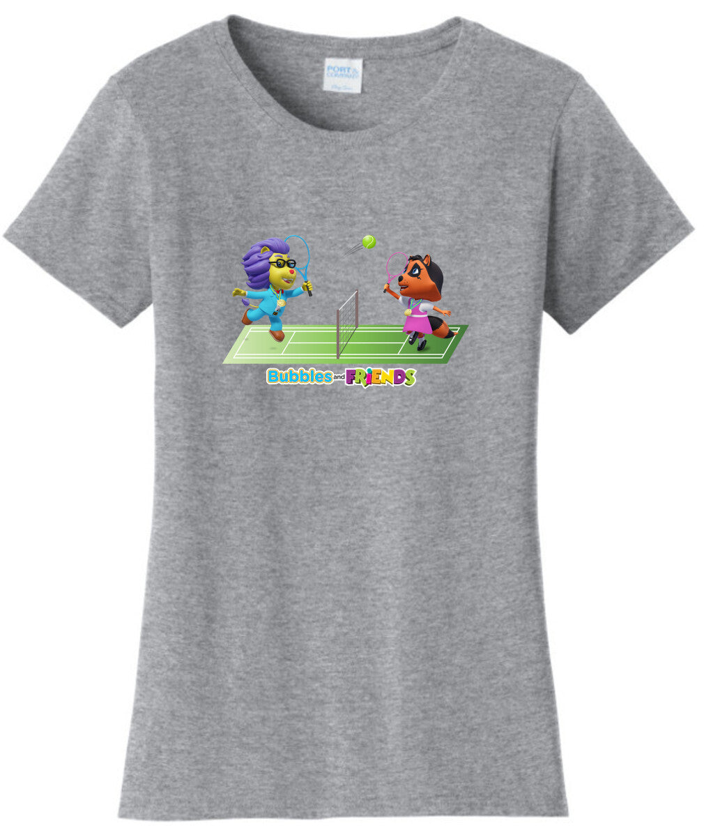 Bubbles and Friends - Summer Games Collection Tennis Match Women T-Shirt