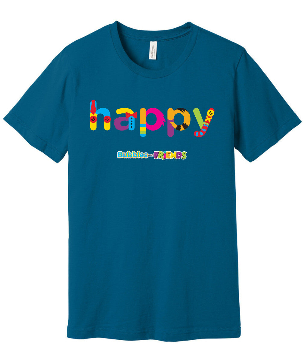 Bubbles and Friends - Happy Adult T-Shirt