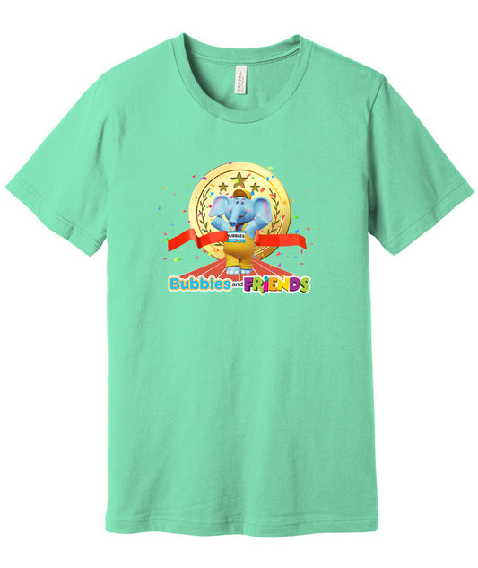 Bubbles and Friends - Summer Games Collection Bubbles Gold Adult T-Shirt