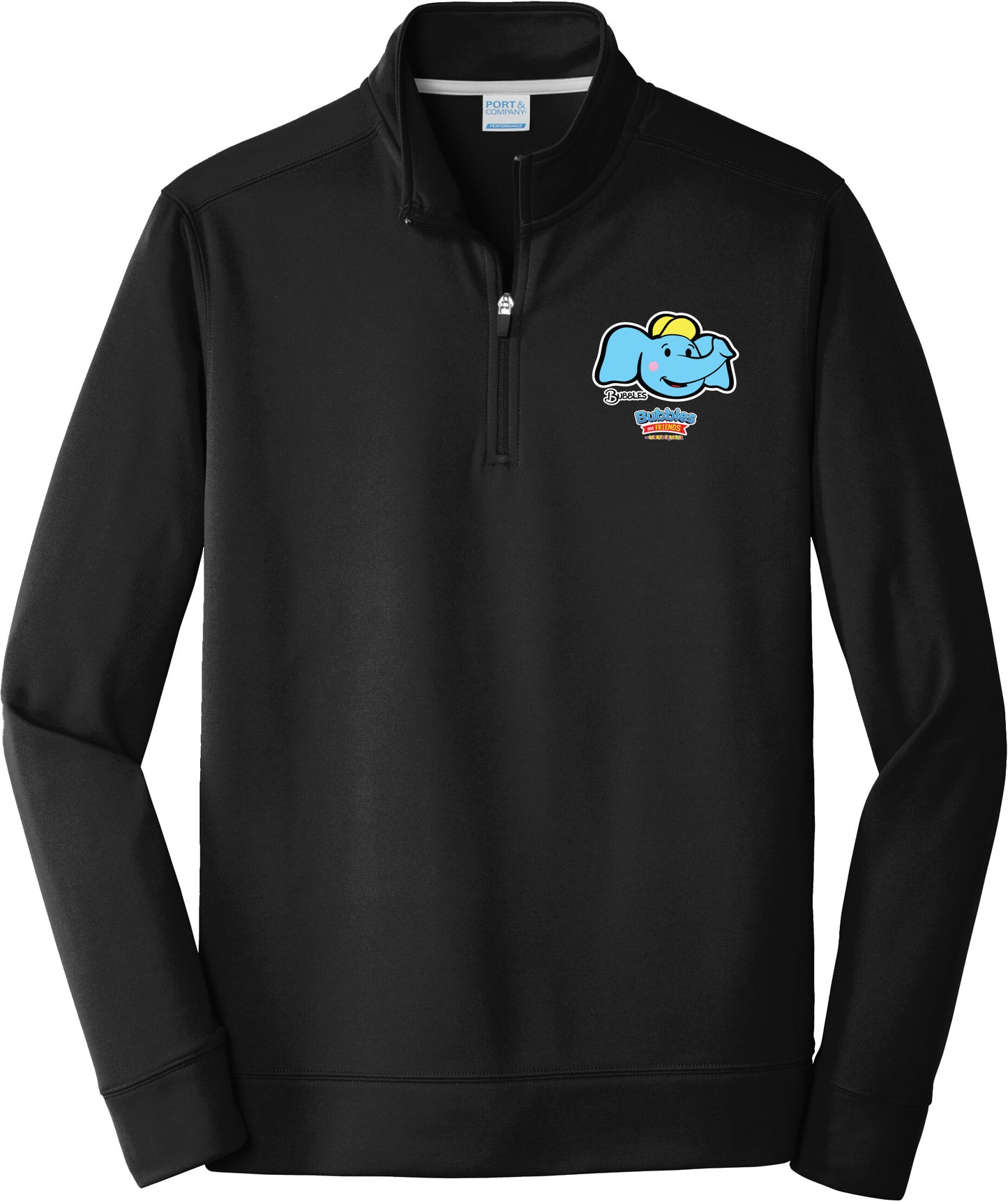 Bubbles & Friends Bubbles Performance Fleece Zip Pullover Sweatshirt