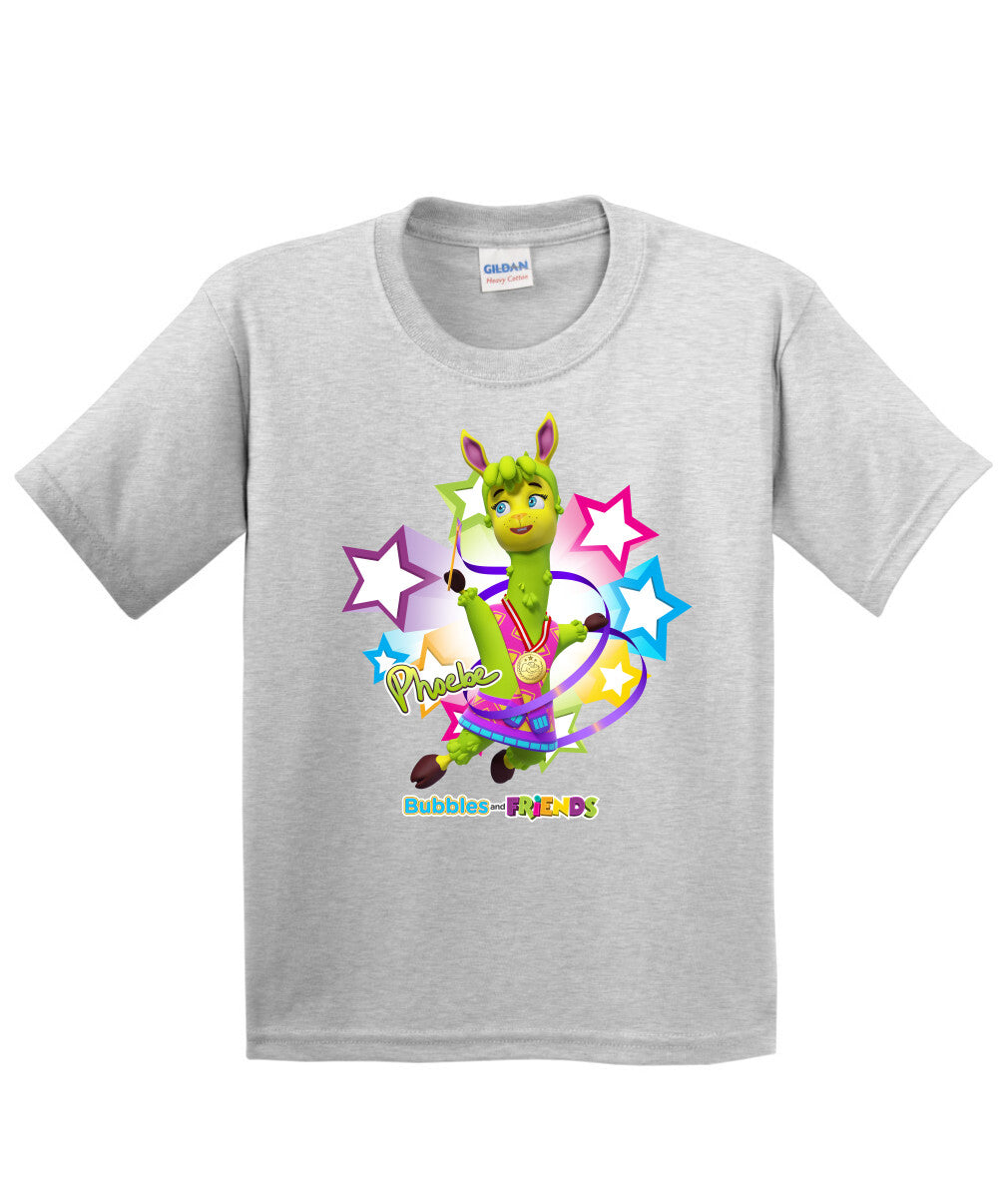 Bubbles and Friends - Summer Games Collection Gymnastics Phoebe Children T-Shirt