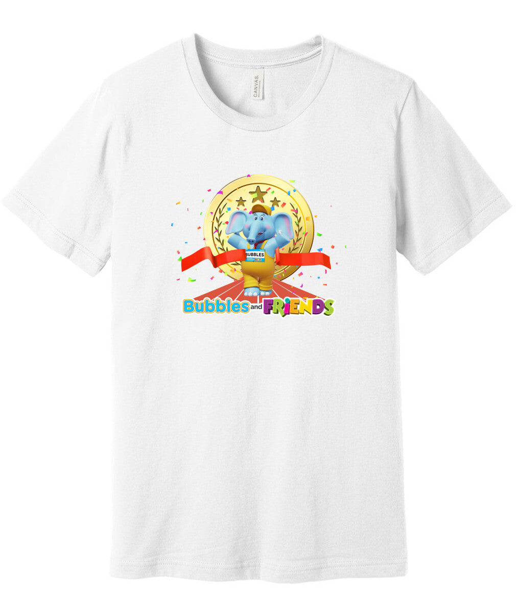 Bubbles and Friends - Summer Games Collection Bubbles Gold Adult T-Shirt