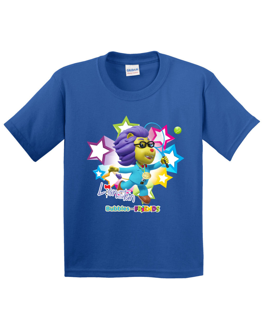 Bubbles and Friends - Summer Games Collection Tennis Lionstein Children T-Shirt