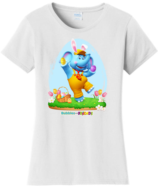 Bubbles & Friends Easter Bubbles Womens T-Shirt