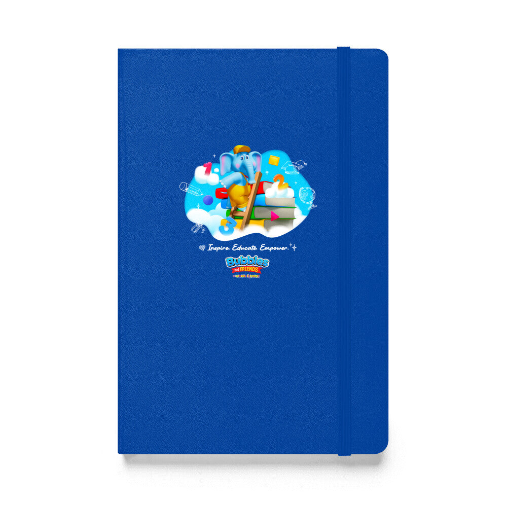 Bubbles & Friends Inspire Educate Empower Hardcover Bound Notebook | JournalBook®