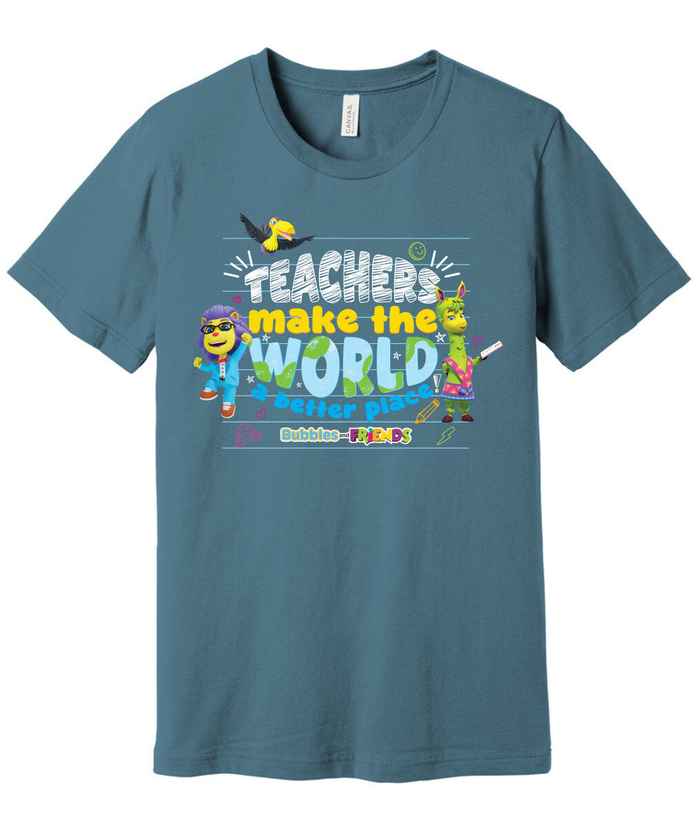 Bubbles & Friends Teacher Appreciation World T-shirt