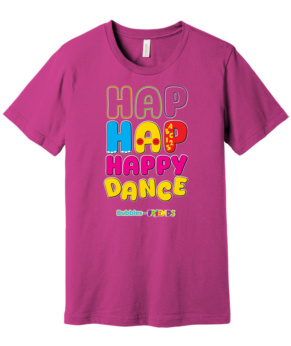 Bubbles and Friends – Happy Dance Collection Hap Hap Happy Dance Adult T-Shirt