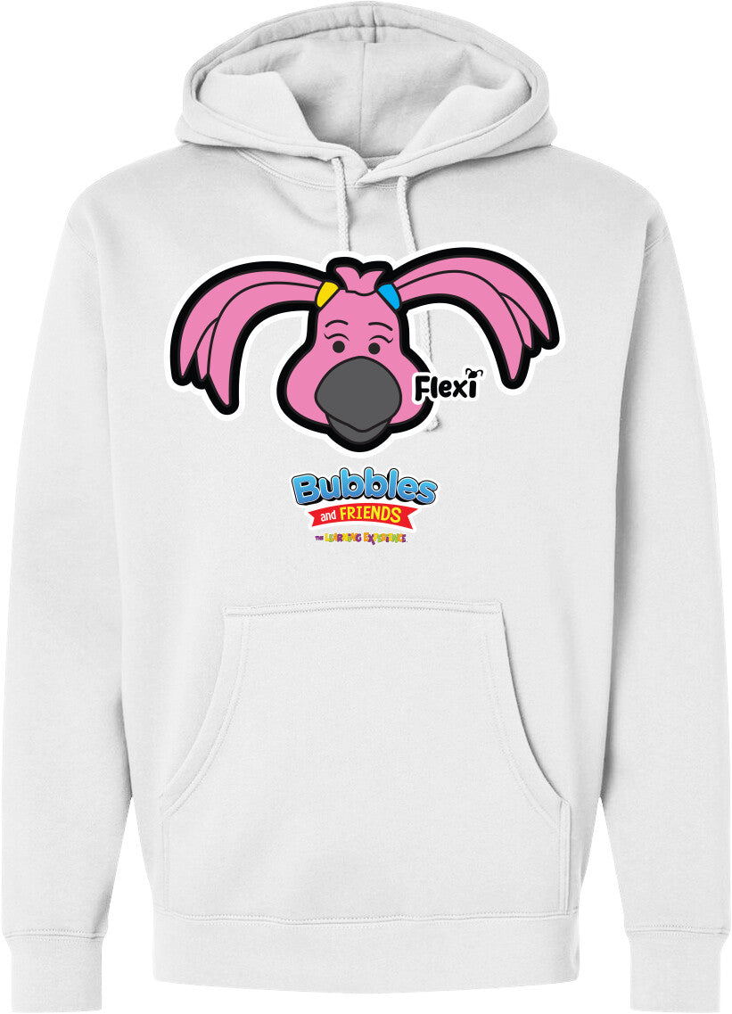 Bubbles & Friends- Friends from Happyville 'Flexi' Midweight Hooded Sweatshirt- Unisex