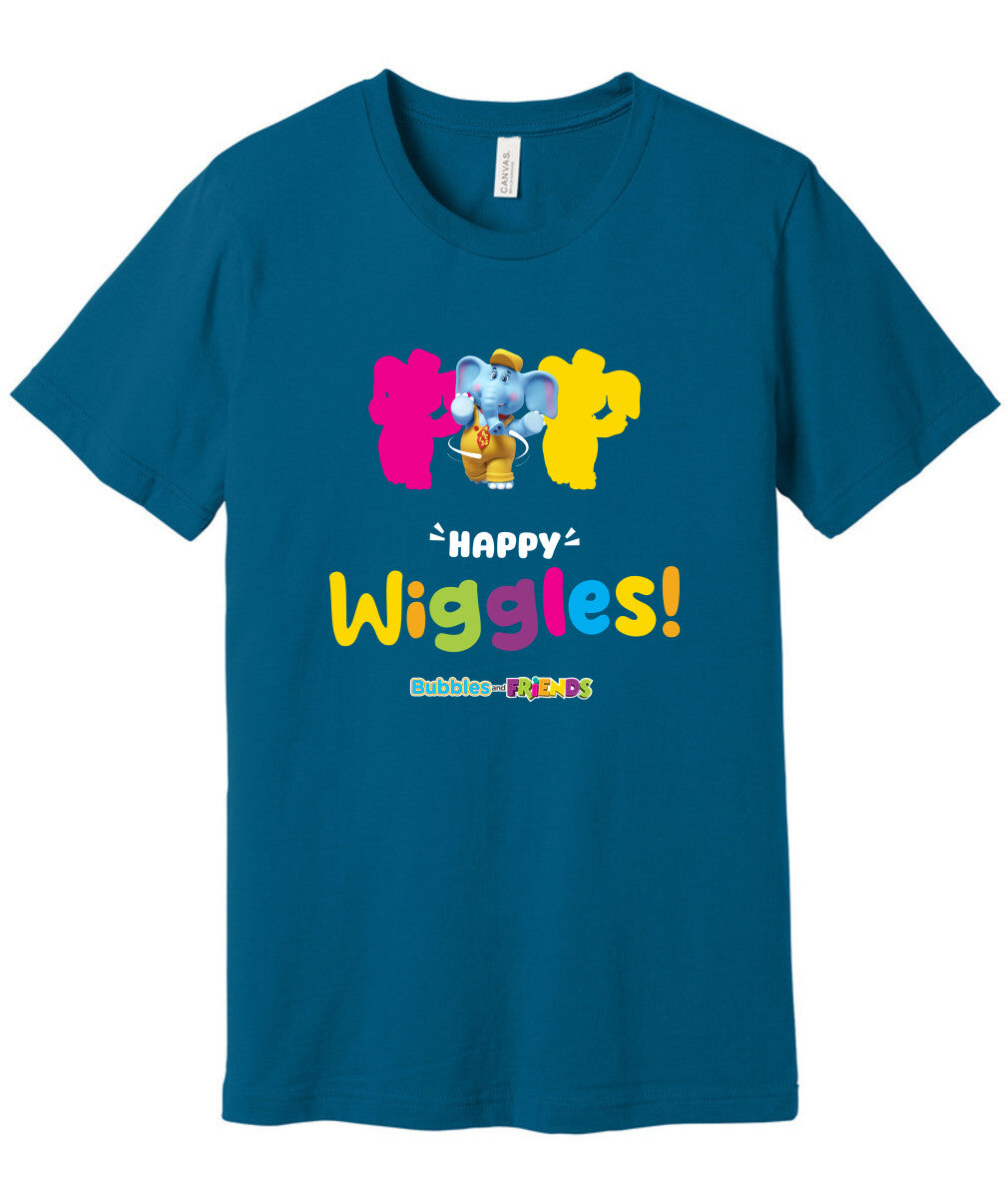 Bubbles and Friends – Happy Dance Collection Happy Wiggles Adult T-Shirt