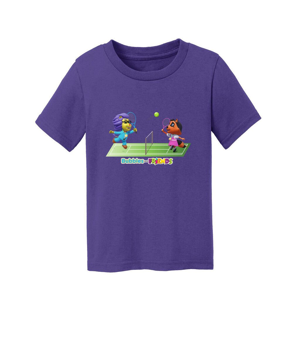 Bubbles and Friends - Summer Games Collection Tennis Match Toddler T-Shirt