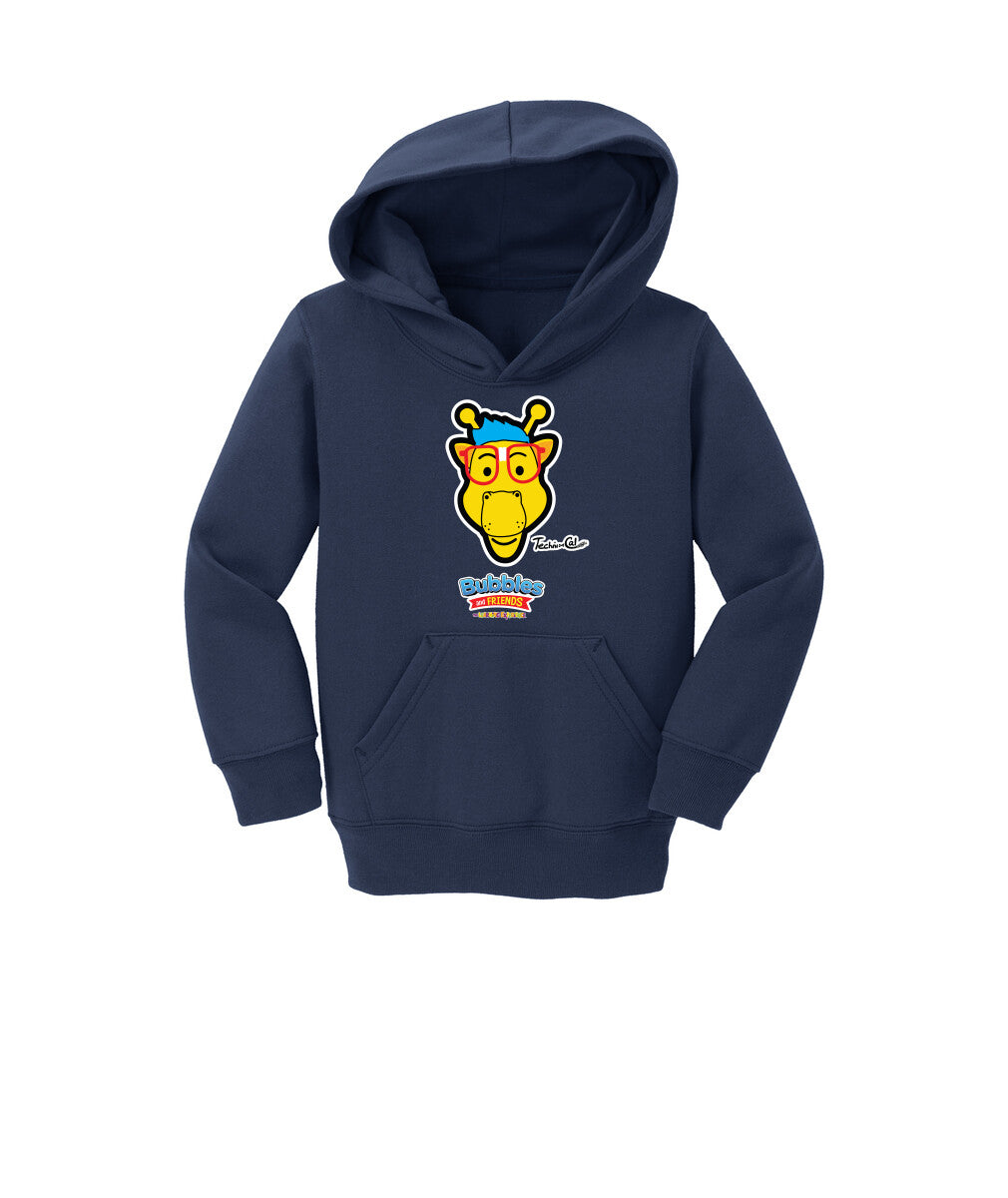 Bubbles & Friends- Friends from Happyville 'Technical' Toddler Fleece Pullover Hoodie