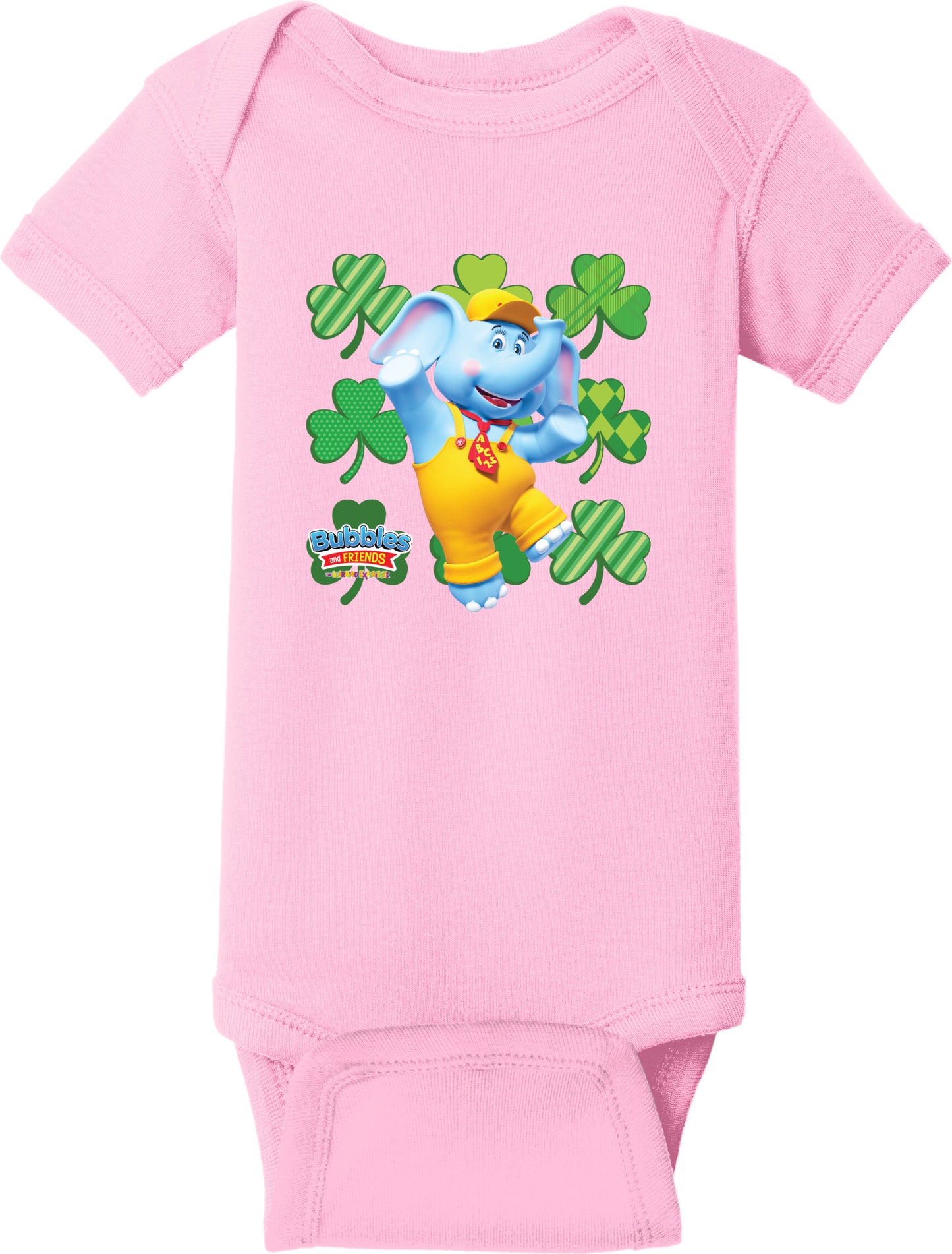 Bubbles & Friends St. Patrick's Day Bubbles Infant Short Sleeve Onesie