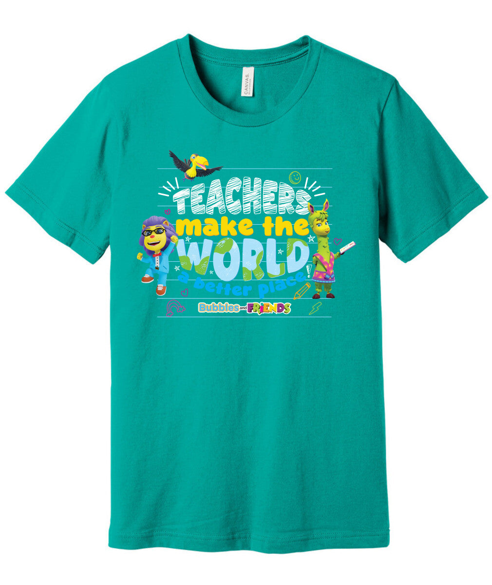 Bubbles & Friends Teacher Appreciation World T-shirt