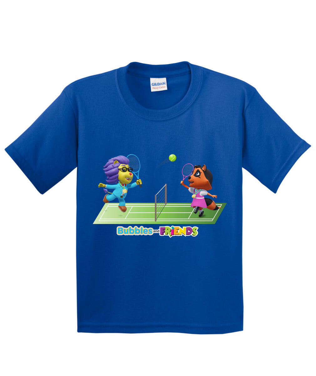 Bubbles and Friends - Summer Games Collection Tennis Match Children T-Shirt