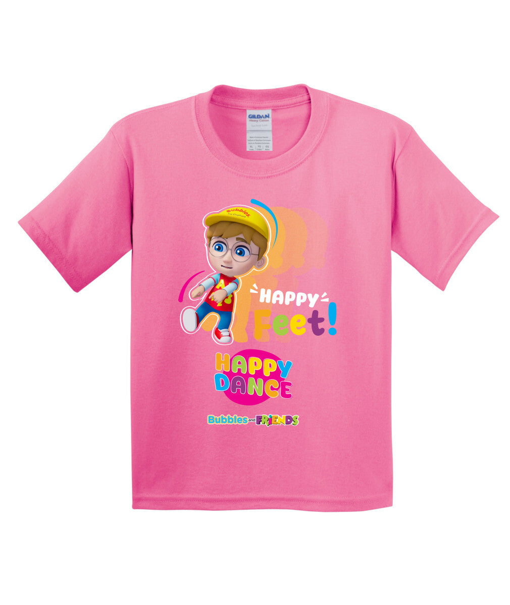 Bubbles and Friends – Happy Dance Collection Happy Feet Children T-Shirt