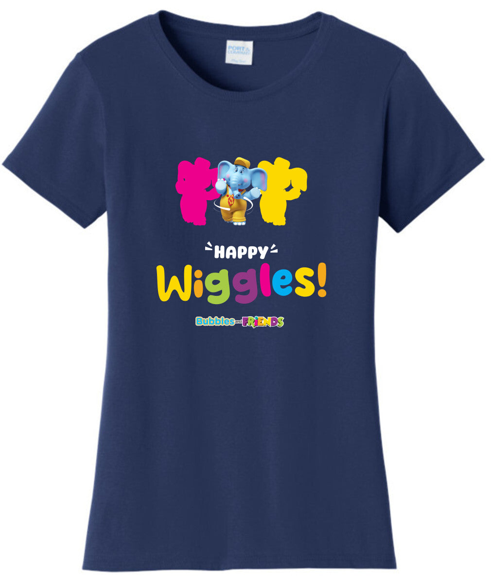 Bubbles and Friends – Happy Dance Collection Happy Wiggles Women T-Shirt