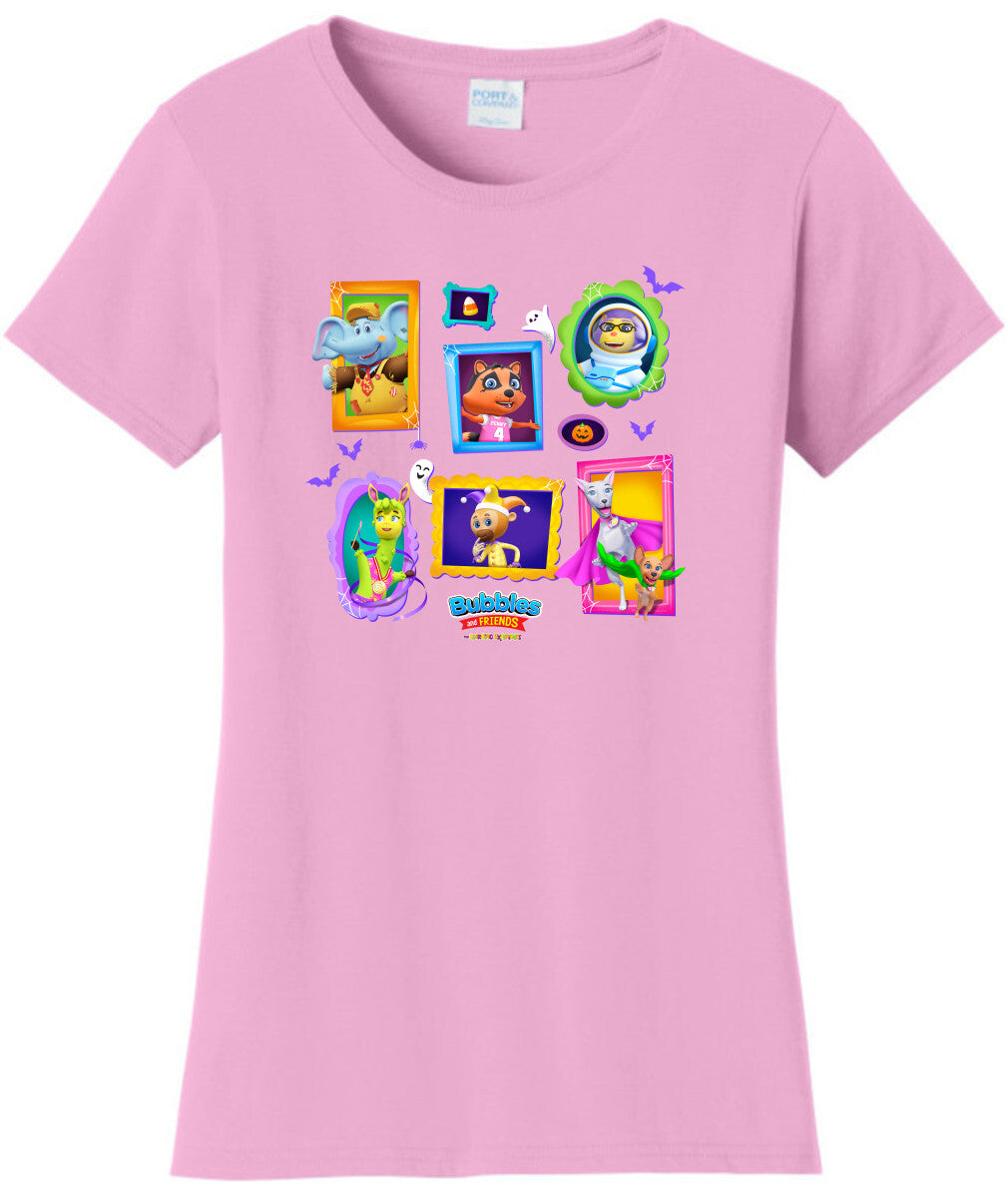 Bubbles & Friends Halloween Frames Women's T-Shirt