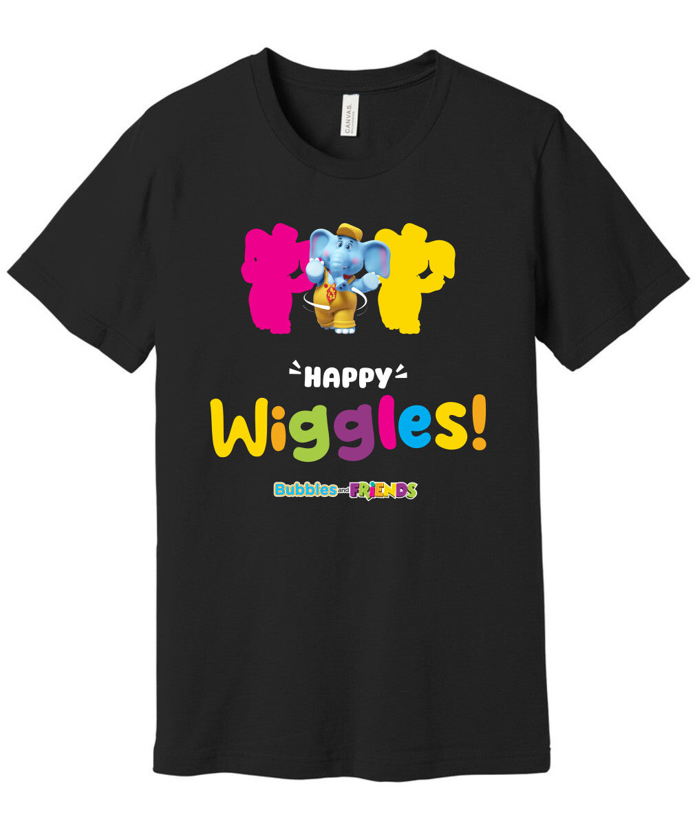 Bubbles and Friends – Happy Dance Collection Happy Wiggles Adult T-Shirt