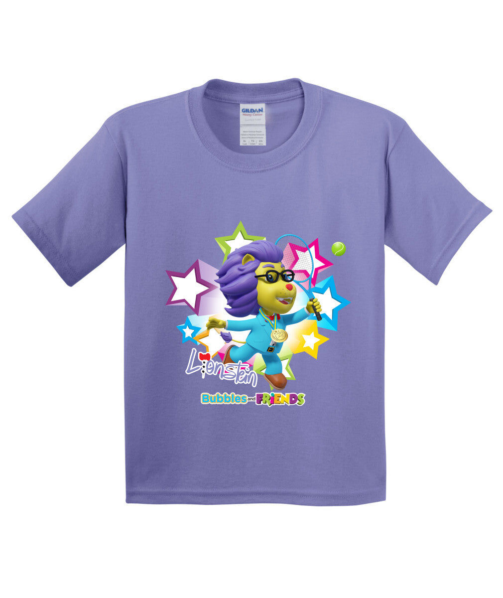 Bubbles and Friends - Summer Games Collection Tennis Lionstein Children T-Shirt