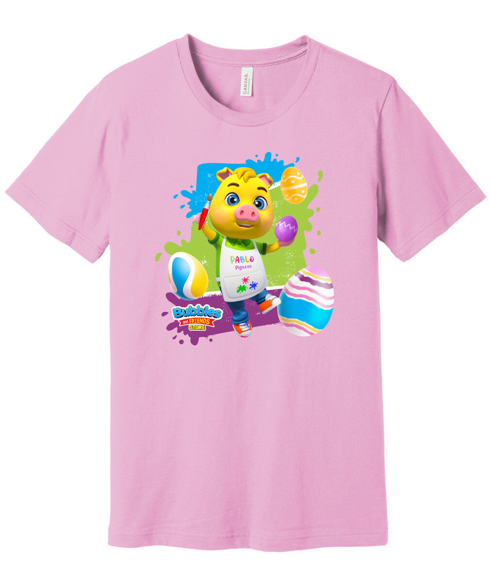 Bubbles & Friends Easter Pablo Unisex Short Sleeve Tee
