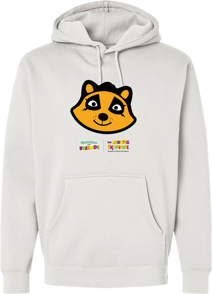 Bubbles & Friends- Friends from Happyville 'Penny Polite' Midweight Hooded Sweatshirt- Unisex