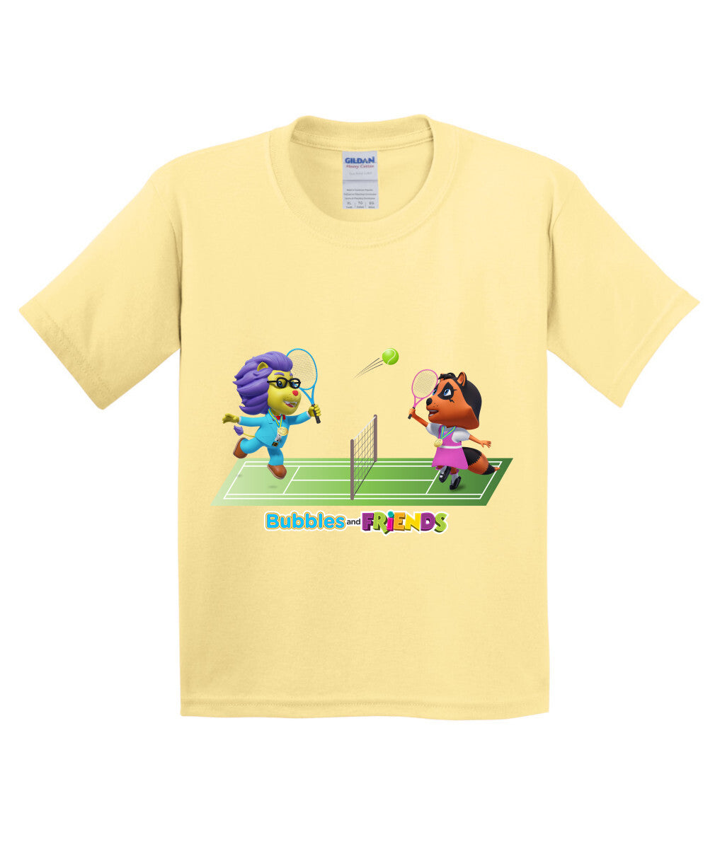 Bubbles and Friends - Summer Games Collection Tennis Match Children T-Shirt