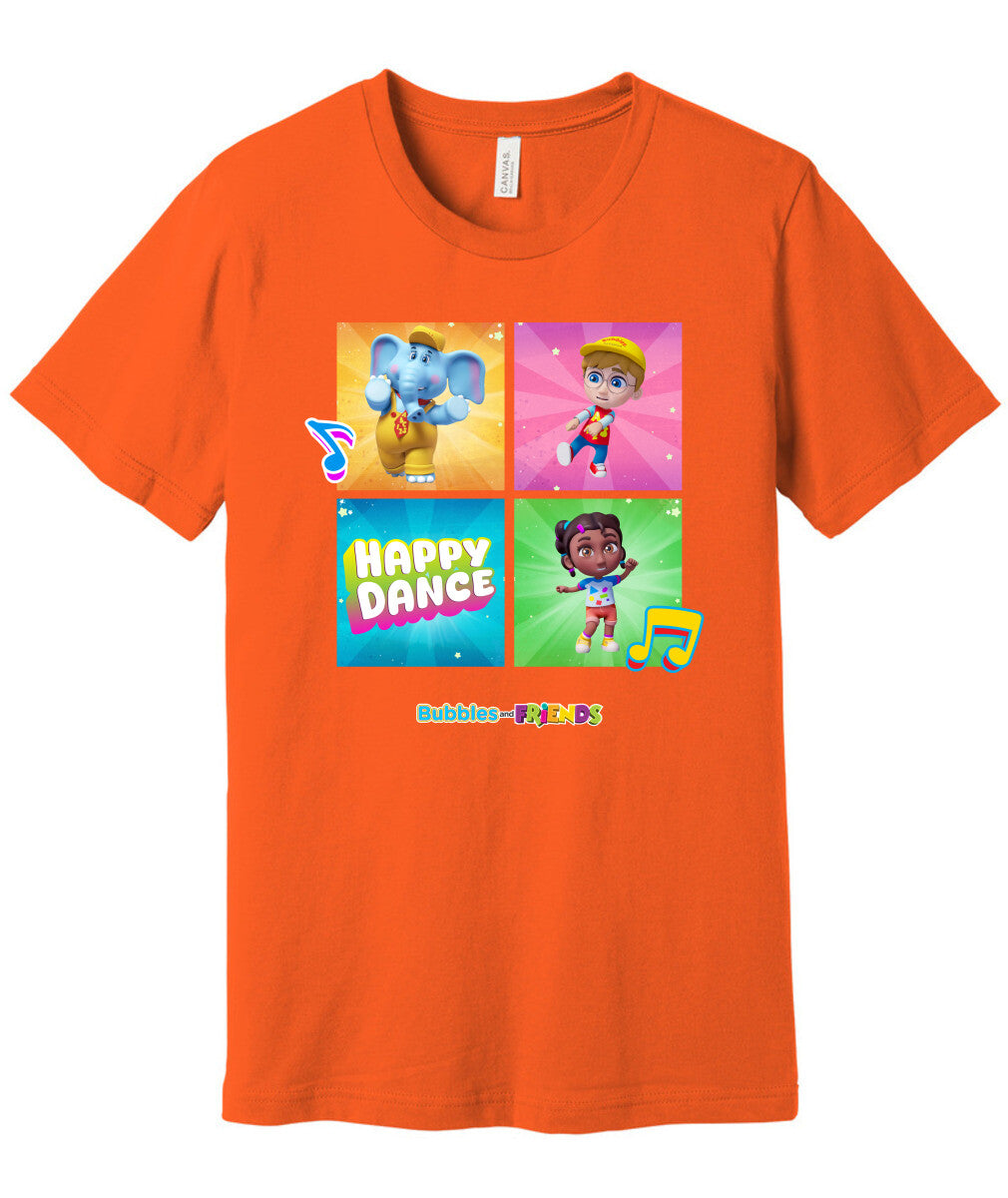 Bubbles and Friends – Happy Dance Collection Happy Team Adult T-Shirt