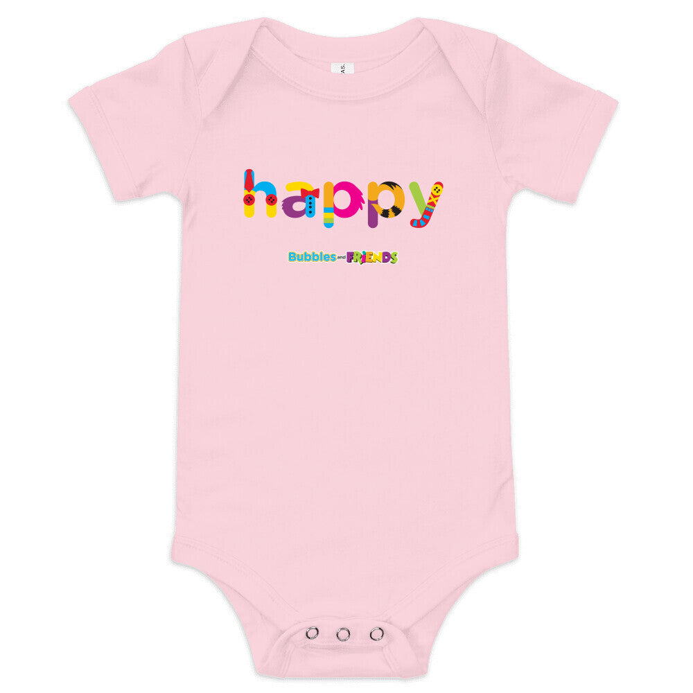 Bubbles and Friends - Happy Infant Onesie