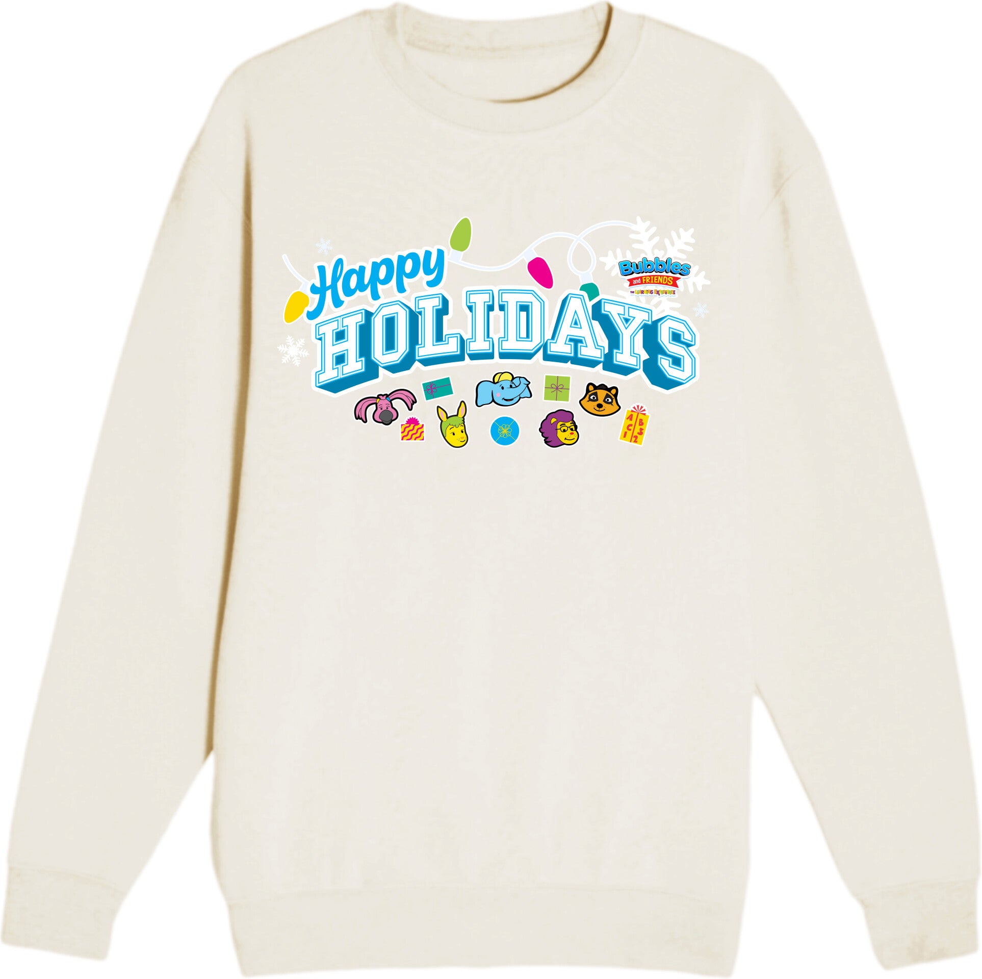 Bubbles & Friends Holiday-Happy Holidays Premium Crewneck