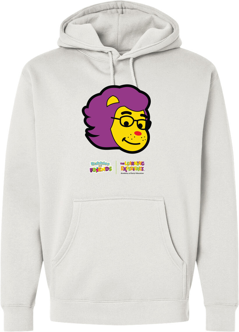 Bubbles & Friends- Friends from Happyville 'Lionstein' Midweight Hooded Sweatshirt- Unisex