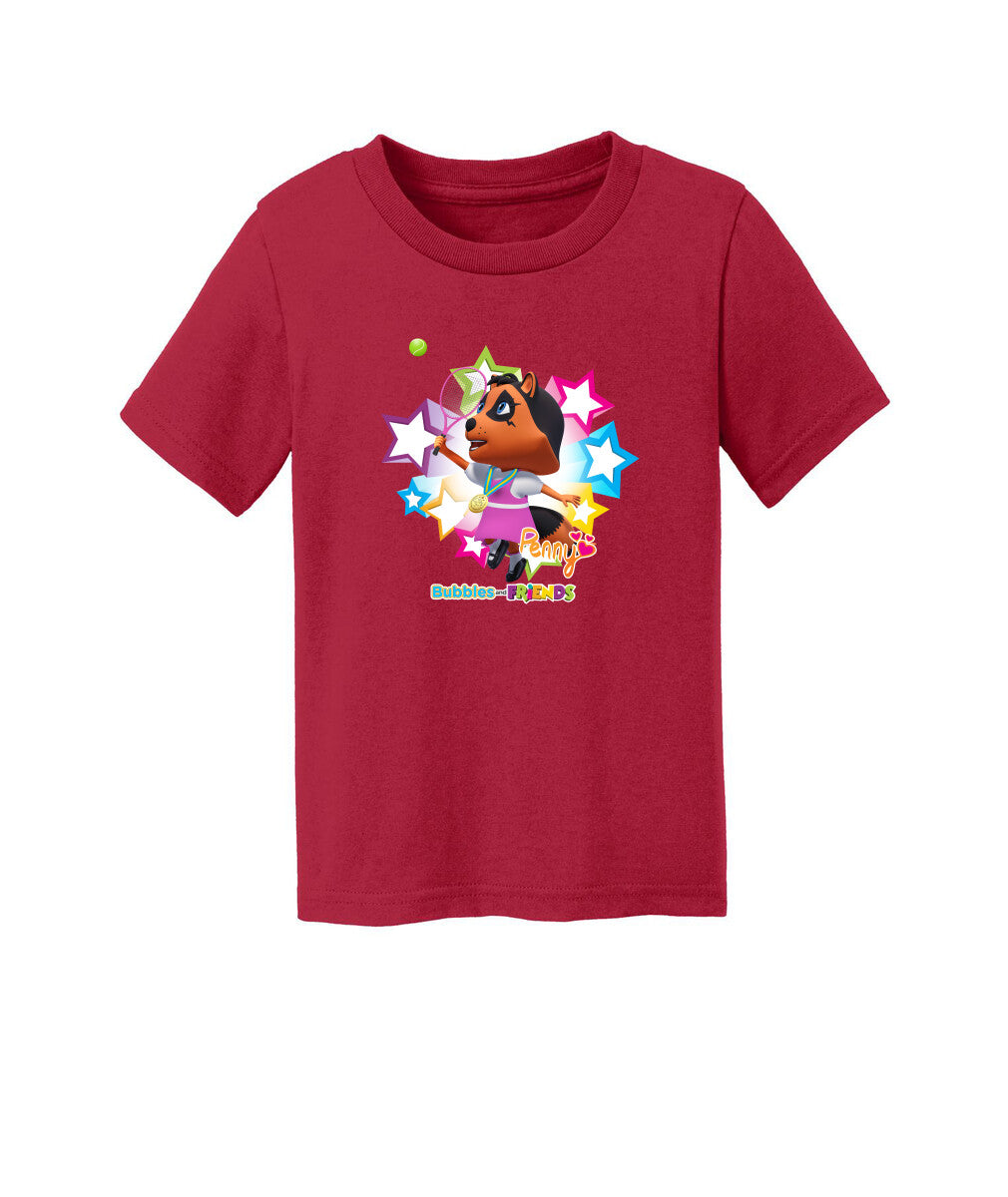 Bubbles and Friends - Summer Games Collection Tennis Penny Toddler T-Shirt