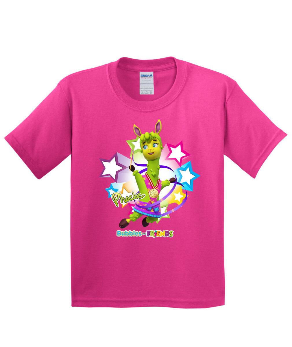 Bubbles and Friends - Summer Games Collection Gymnastics Phoebe Children T-Shirt