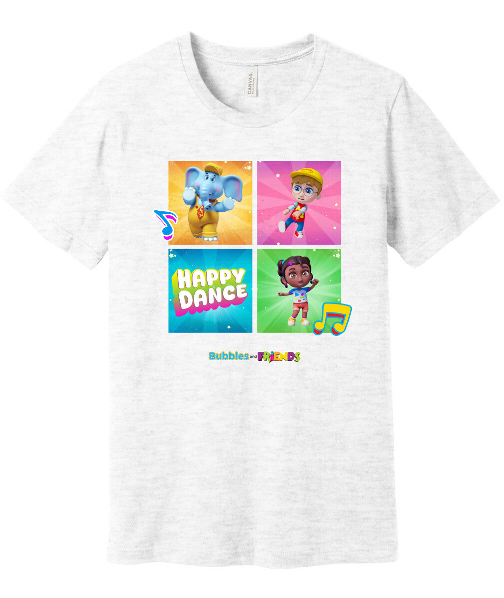 Bubbles and Friends – Happy Dance Collection Happy Team Adult T-Shirt