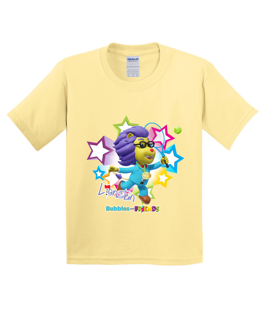 Bubbles and Friends - Summer Games Collection Tennis Lionstein Children T-Shirt