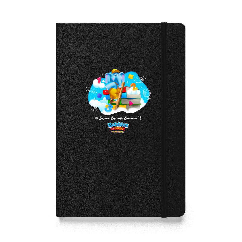 Bubbles & Friends Inspire Educate Empower Hardcover Bound Notebook | JournalBook®