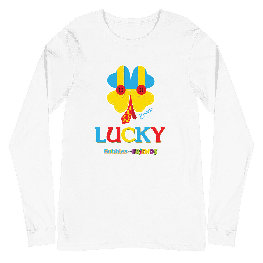 Bubbles & Friends St. Patricks LUCKY Unisex Long Sleeve Tee