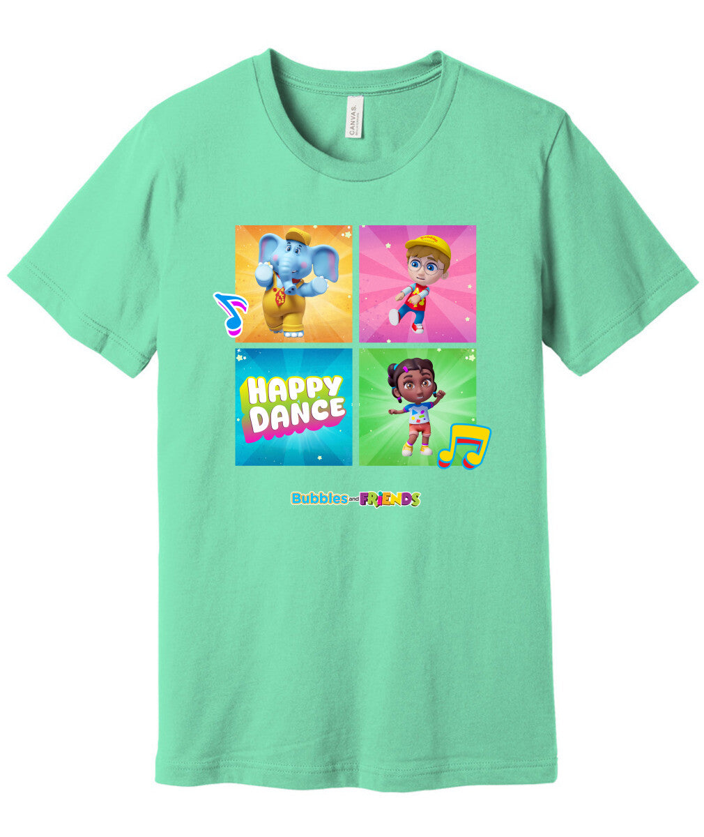 Bubbles and Friends – Happy Dance Collection Happy Team Adult T-Shirt