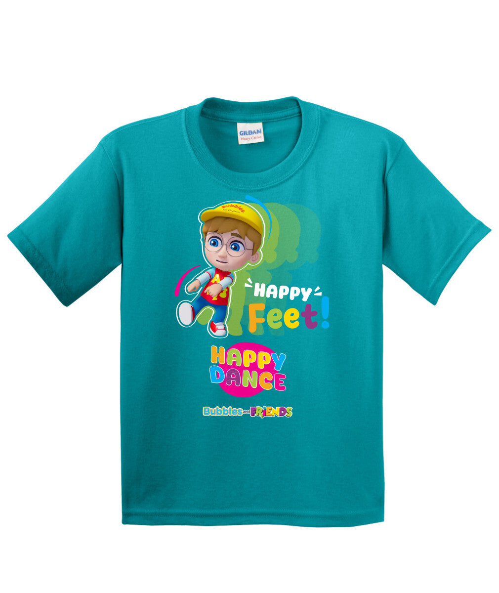 Bubbles and Friends – Happy Dance Collection Happy Feet Children T-Shirt