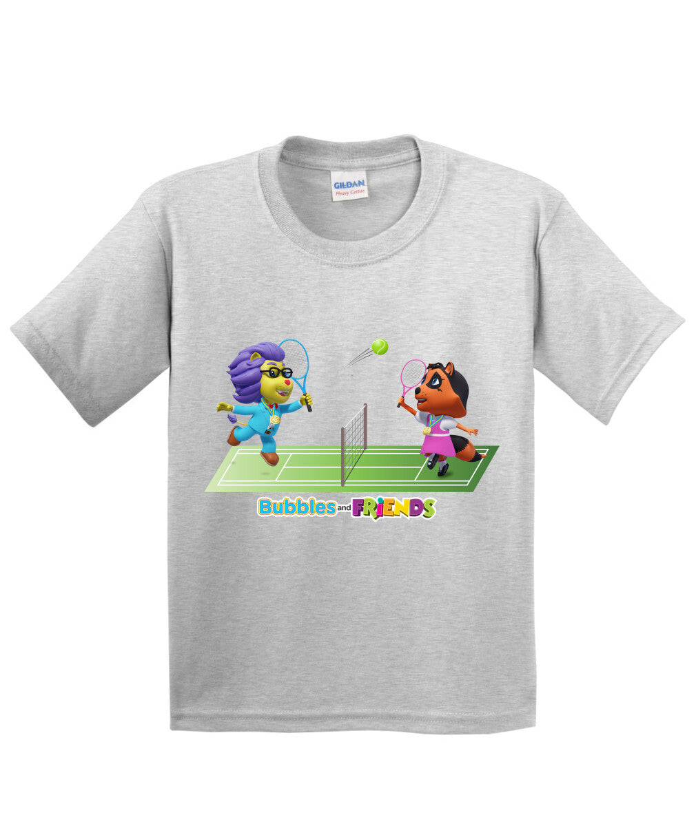 Bubbles and Friends - Summer Games Collection Tennis Match Children T-Shirt