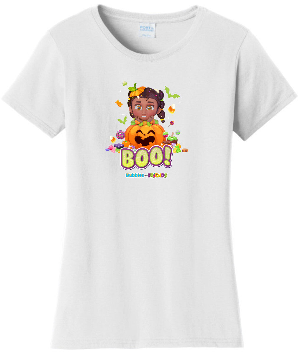 Bubbles and Friends - Halloween Collection Izzi Womens T-Shirt