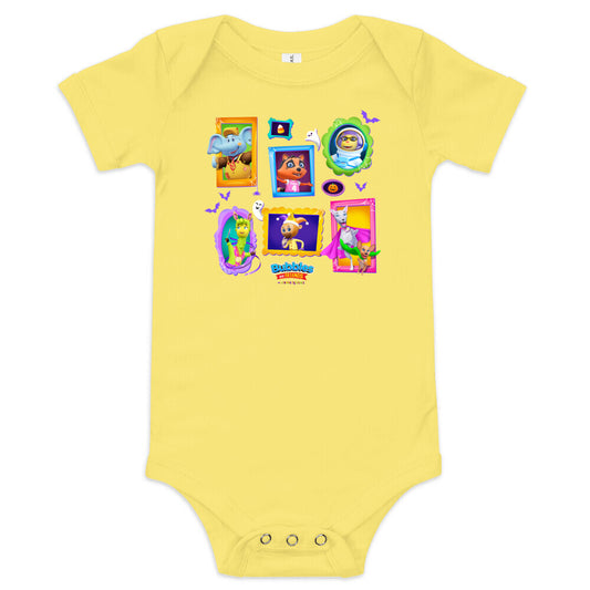 Bubbles & Friends Halloween Frames Baby Onesie