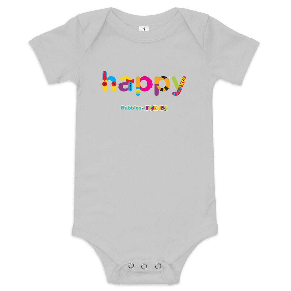 Bubbles and Friends - Happy Infant Onesie