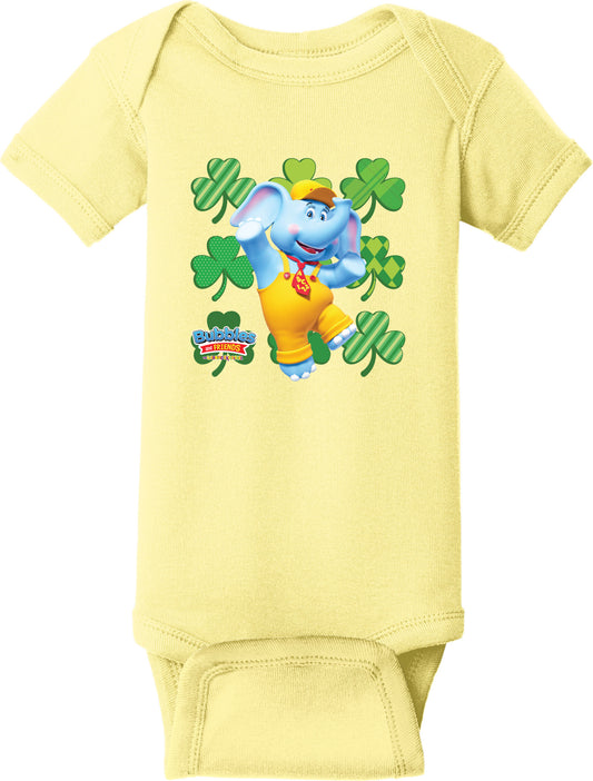 Bubbles & Friends St. Patrick's Day Bubbles Infant Short Sleeve Onesie