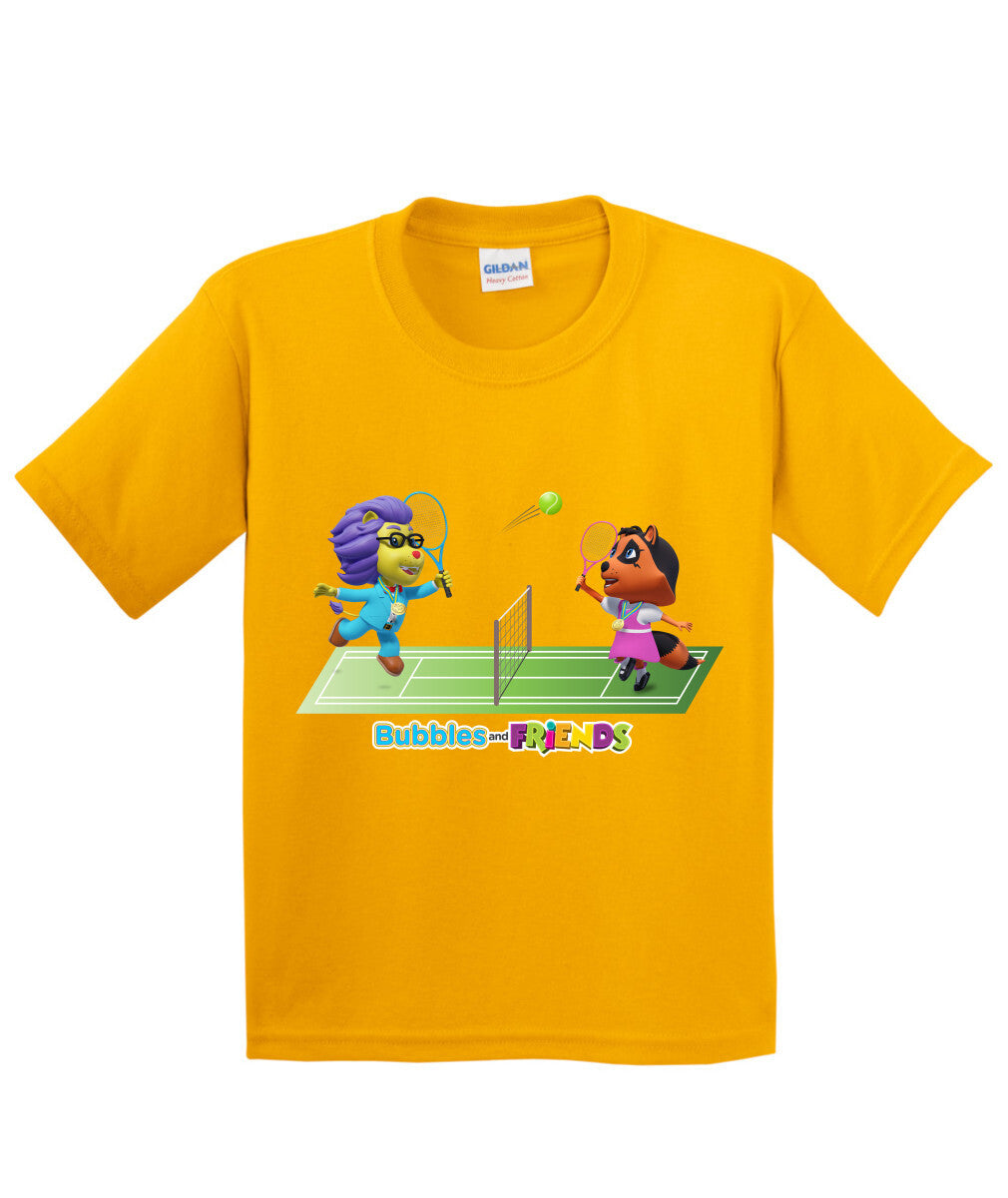 Bubbles and Friends - Summer Games Collection Tennis Match Children T-Shirt