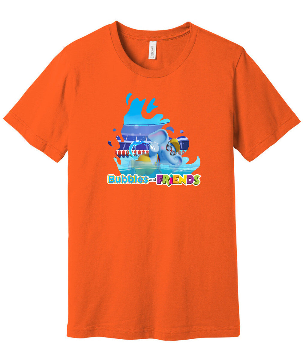 Bubbles and Friends - Summer Games Collection Bubbles Swim Adult T-Shirt